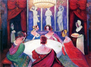 Abstracto famoso Painting - cena Marianne von Werefkin Expresionismo